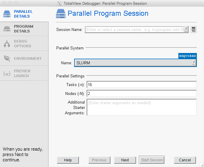 totalview-parallel-program-session